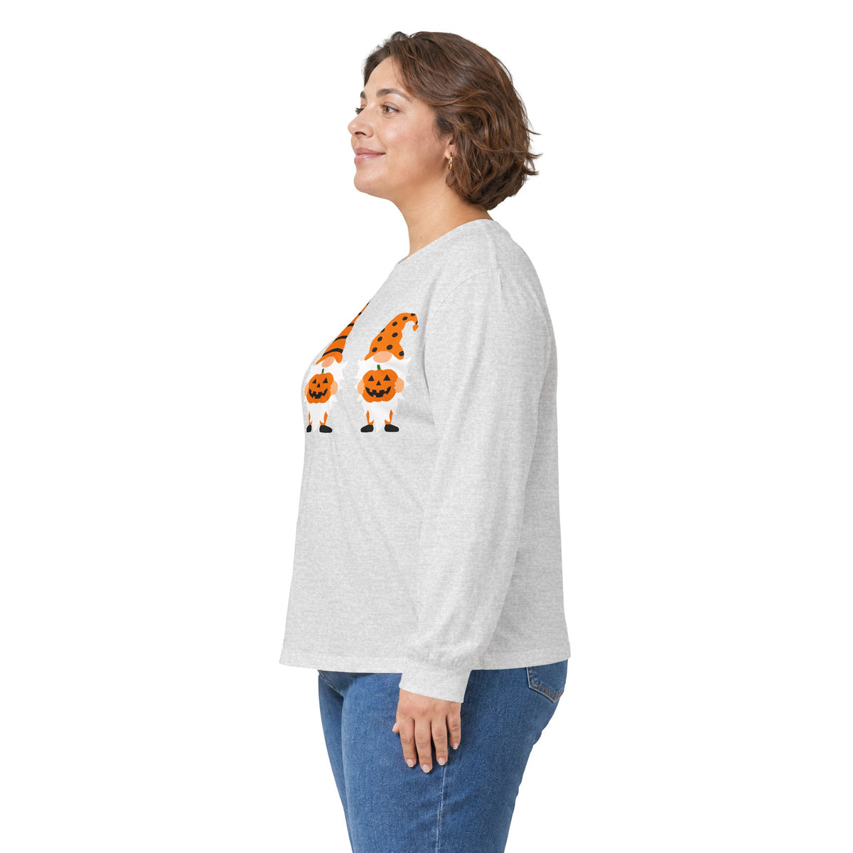Halloween Pumpkin Gnomes Long Sleeve T-Shirts