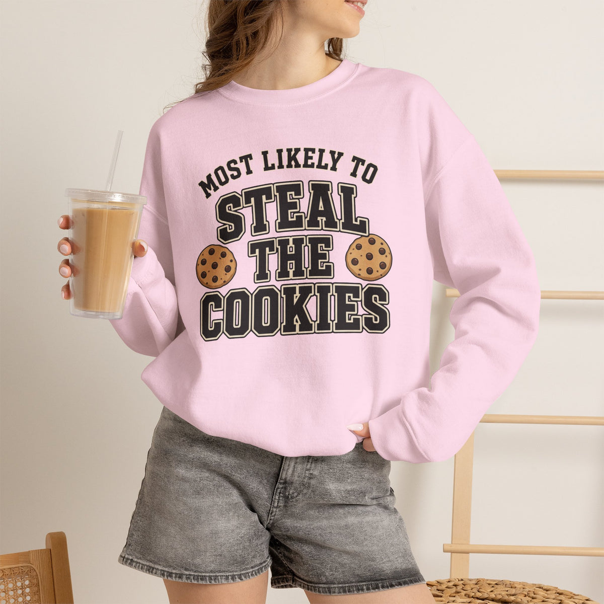 Most Likely To Steal The Cookies Sweatshirt - Christmas Crewneck