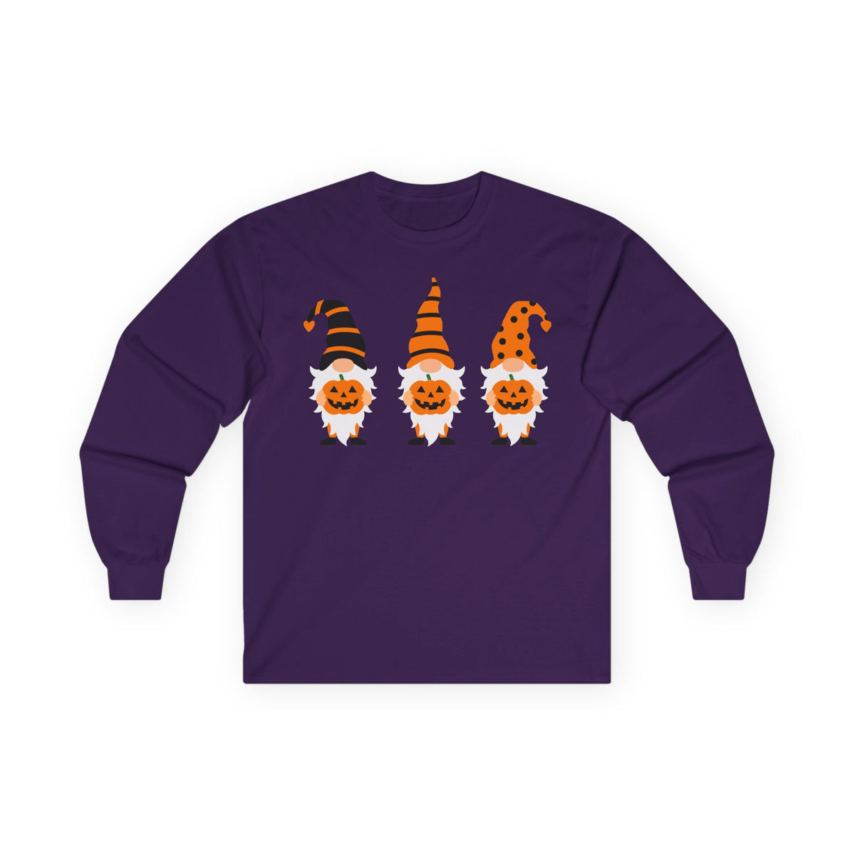 Halloween Pumpkin Gnomes Long Sleeve T-Shirts