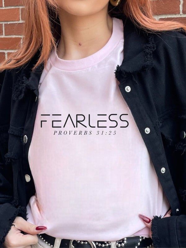 FEARLESS Proverbs 31 25  Boutique Tee