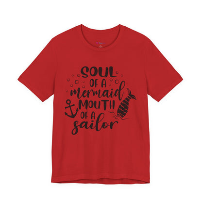 Mermaid Soul Tee — "Soul of a Mermaid, Mouth of a Sailor" Graphic T-Shirt