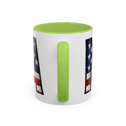 Patriotic AMERICA Flag MAMA Accent Coffee Mug 11 or 15oz