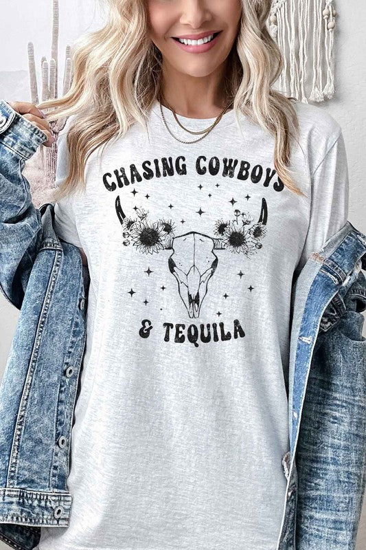 COWBOYS AND TEQUILA GRAPHIC TEE / T-SHIRT