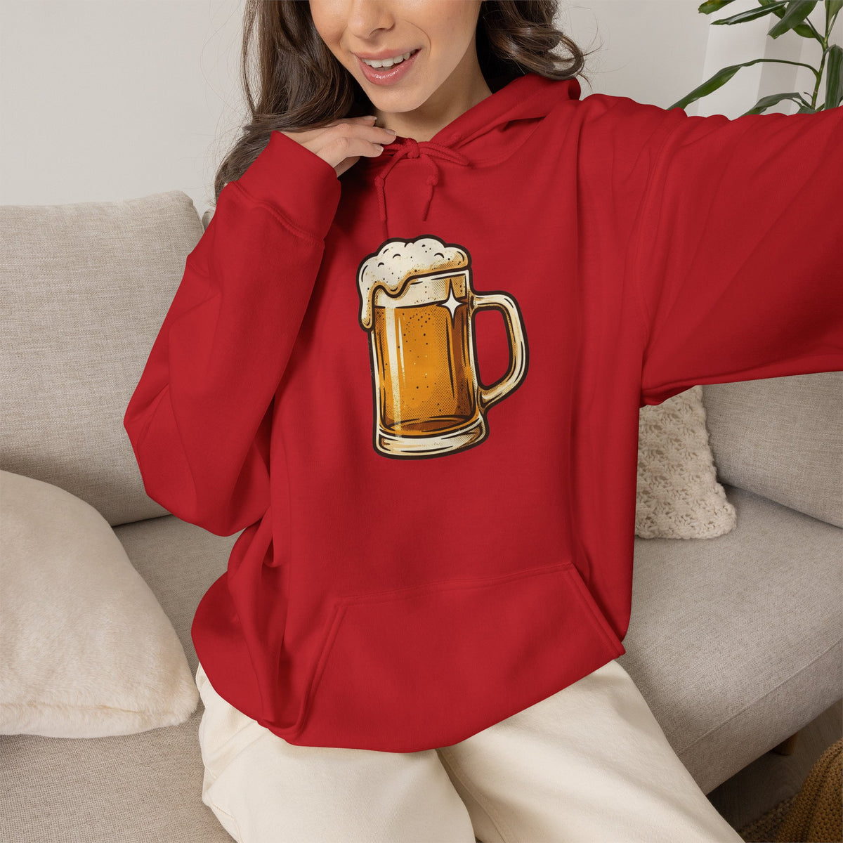 Beer Mug Hoodie — Cozy Beer Graphic Pullover for Brewers & Pub Lovers