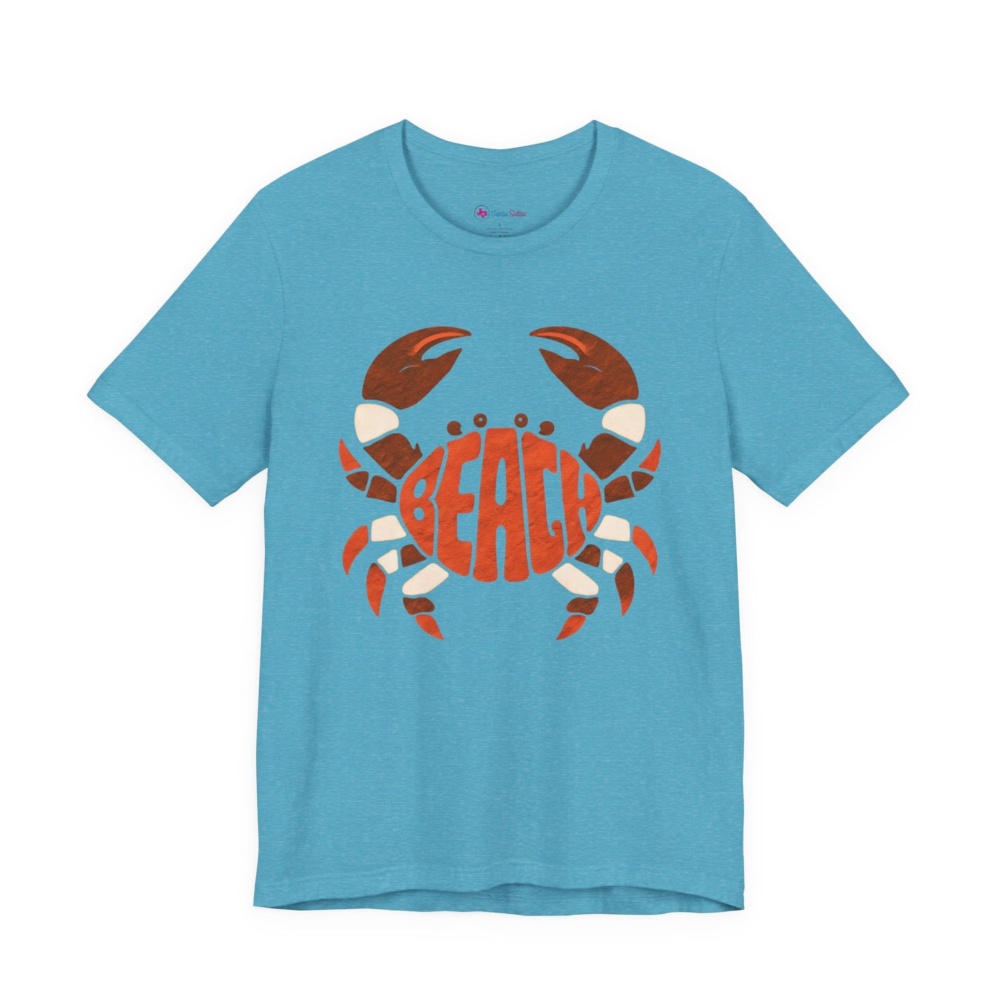Beach Crab Graphic Tee — Retro Coastal Summer T-Shirt