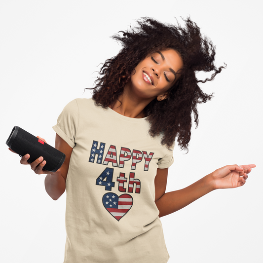 HAPPY 4TH Heart T-SHIRT