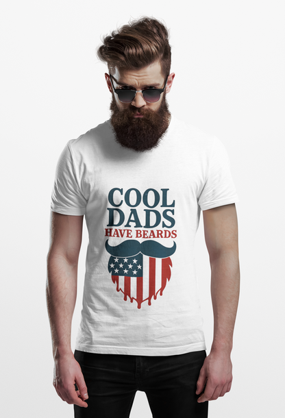 COOL DADS HAVE BEARDS T-Shirt USA 4th OF JULY