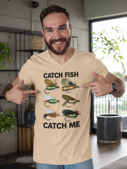 CATCH FISH CATCH ME T-Shirt Fishing and BEER