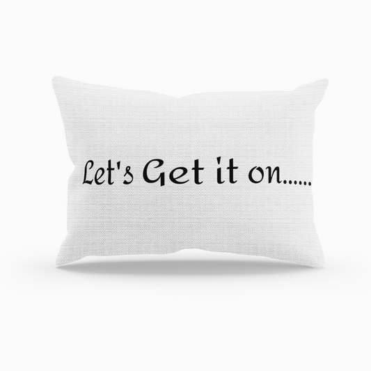 Playful Microfiber Pillowcase - Let's Get it on & NOT TONIGHT!! So Funny...