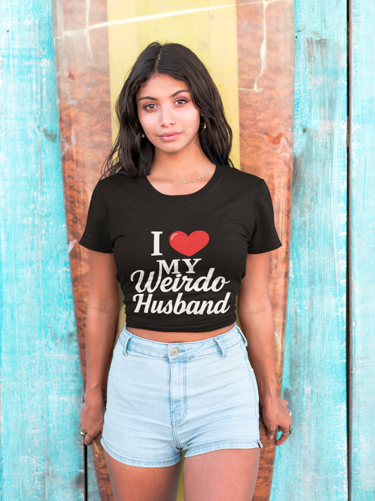 Funny I Love My Weirdo Husband T-Shirt