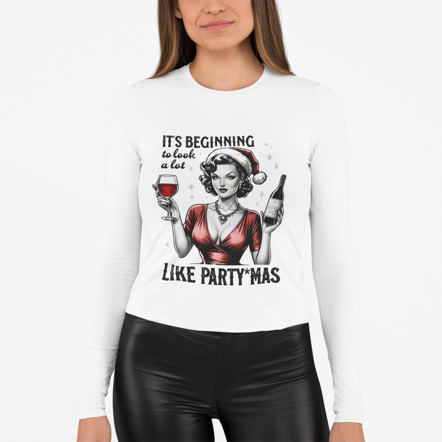 It's Beginning to Look a lot like PARTY*MAS Long Sleeve Christmas T-SHIRT