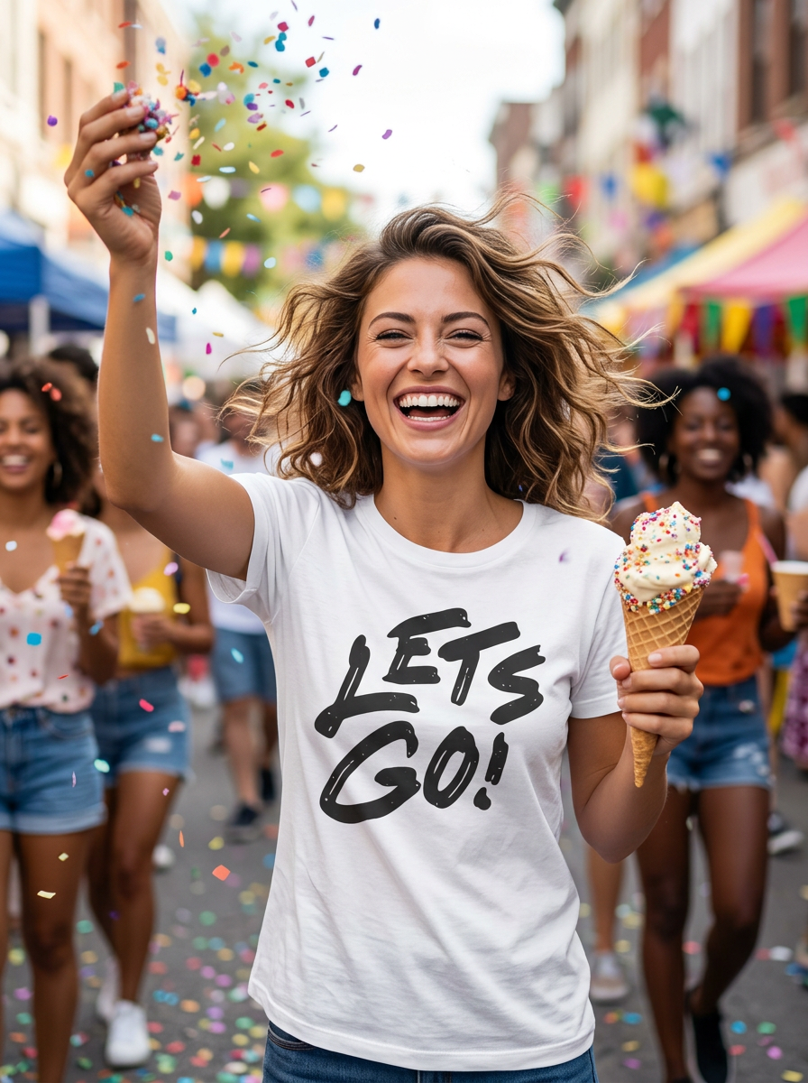 Lets Go! Graphic T‑Shirt