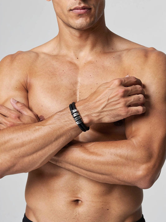 LET THAT SHIT GO leather bracelet
