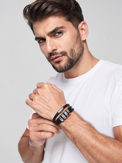 LET THAT SHIT GO leather bracelet