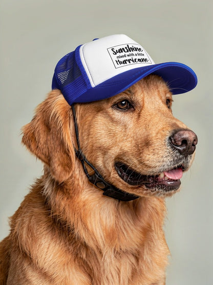 PET Trucker Hat - Sunshine Mixed with a Little HURRICANE Dog Foam Cap