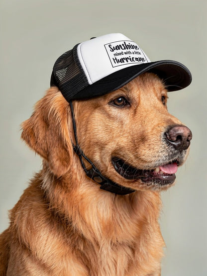 PET Trucker Hat - Sunshine Mixed with a Little HURRICANE Dog Foam Cap