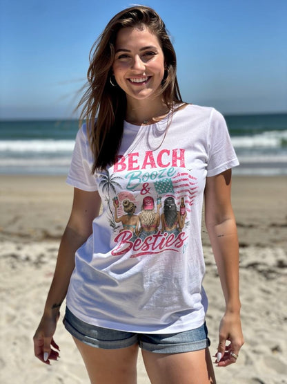 Beach Booze & Besties T-Shirt