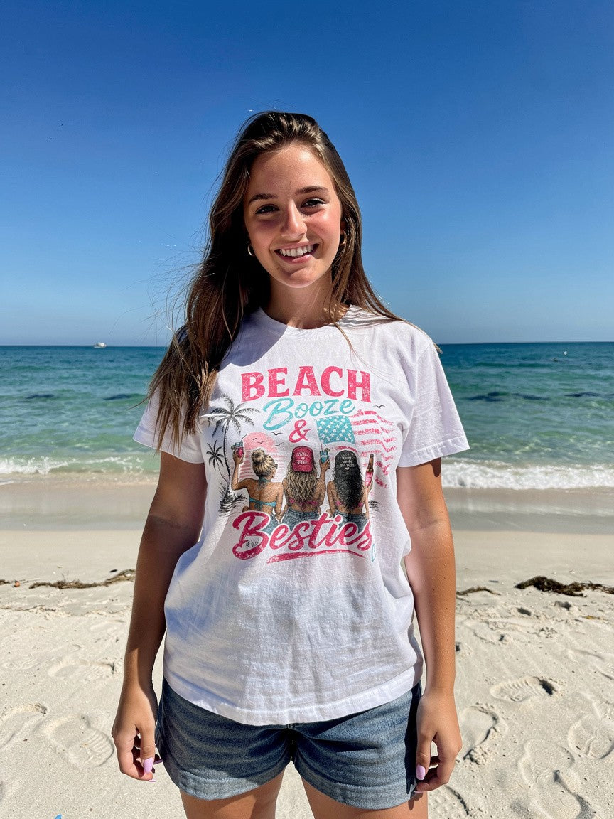 Beach Booze & Besties T-Shirt