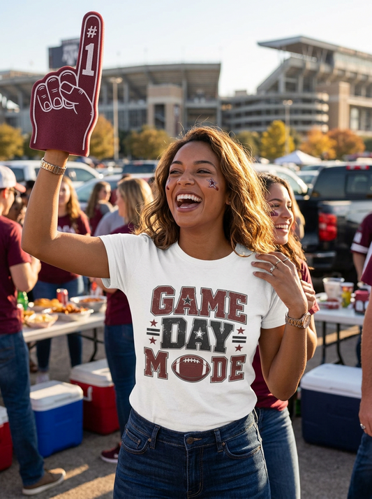 Game Day Mode Football T-Shirt