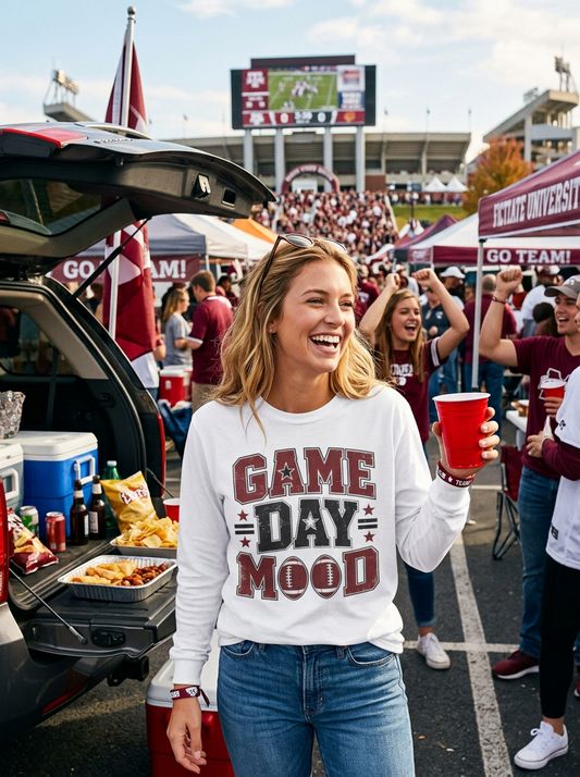 Game Day Mood Long Sleeve T-Shirt - Unisex