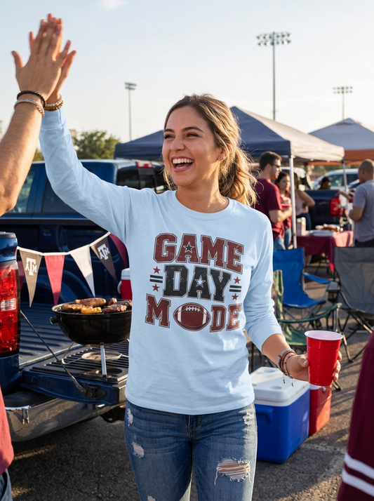 Game Day Mode Long Sleeve T- Shirt - Unisex