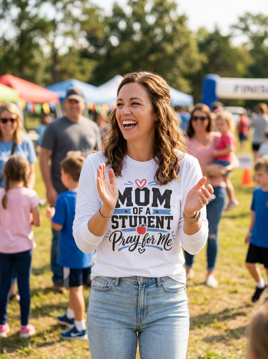 Mom of a Student Pray for Me Long Sleeve T-Shirt