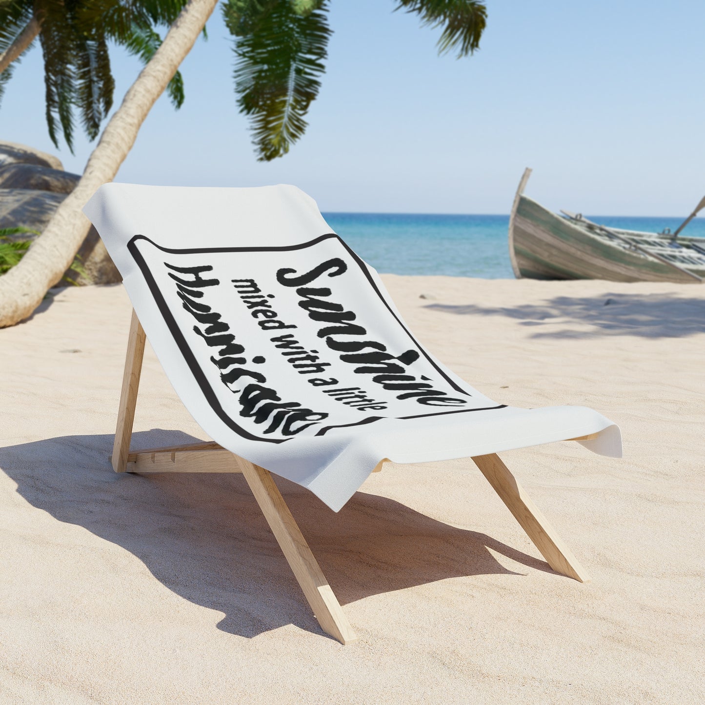 Sunshine Mixed With a Little Hurricane Beach Towel