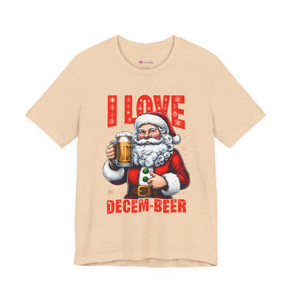 Funny Santa I LOVE DECEM-BEER T-Shirt