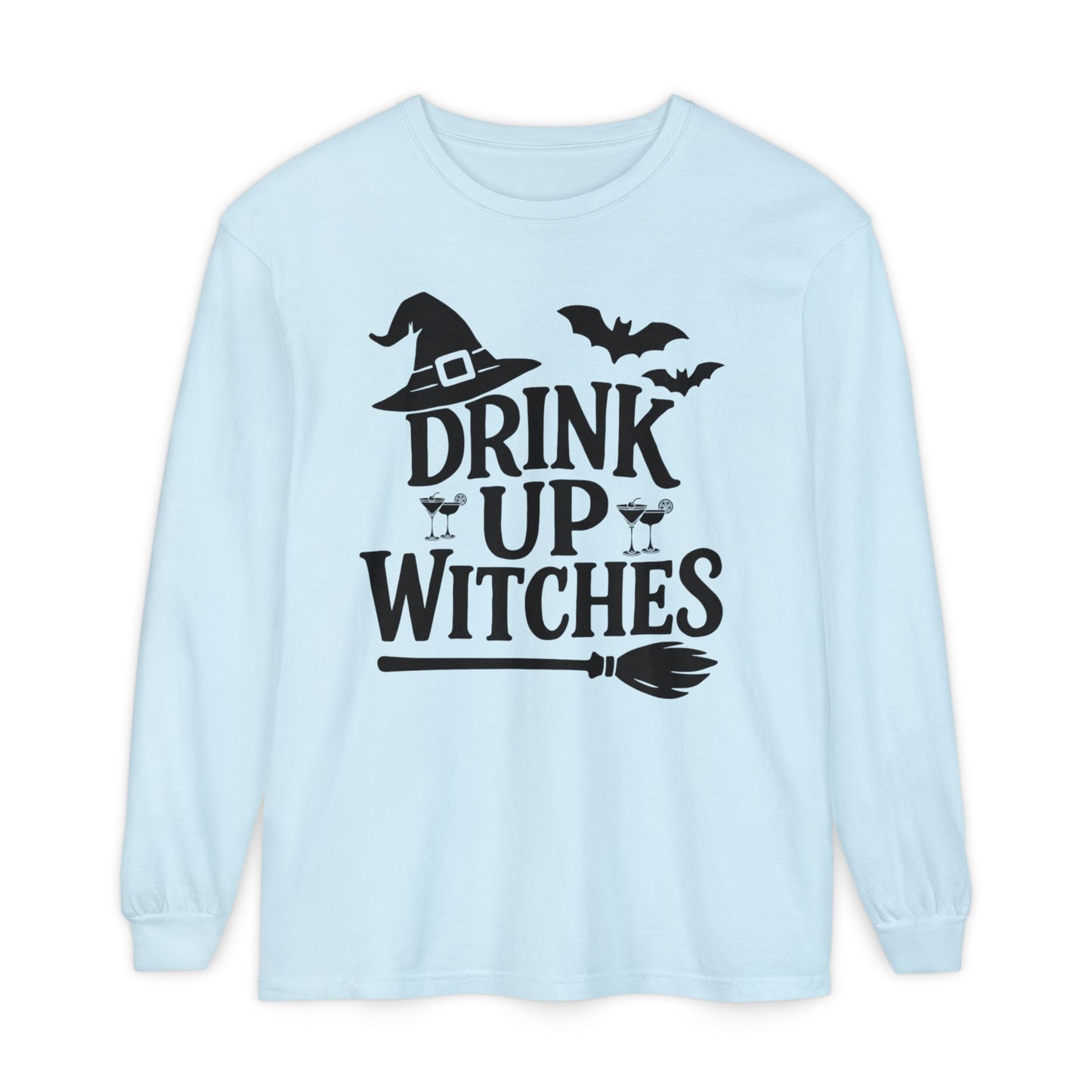 Funny Halloween Long Sleeve T-Shirt - Drink Up Witches