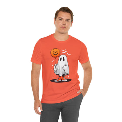 Ghost Tee with Orange Hightops and Pumpkin Balloon