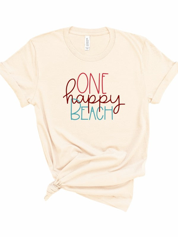 One Happy Beach Graphic Tee