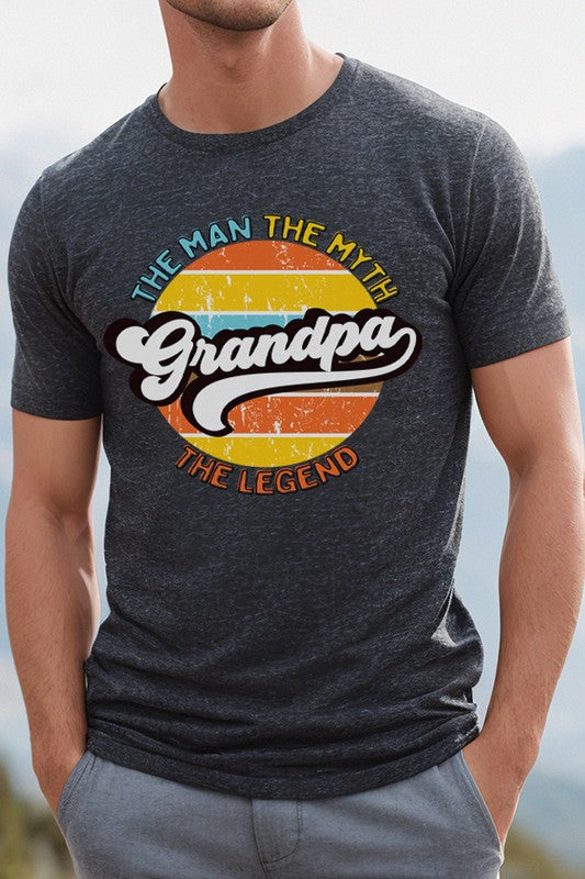 Mens Gifts Grandpa The Myth The Legend Tee