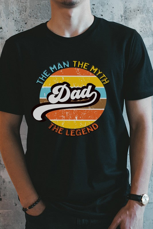 Father's Day Dad The Man The Myth Graphic Tee