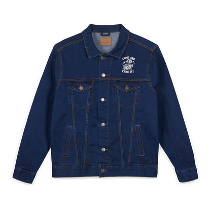 COME and Take IT Denim Jacket - Black or Denim