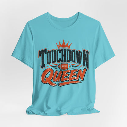 Touchdown Queen T-SHIRT Football Season Tailgate Time
