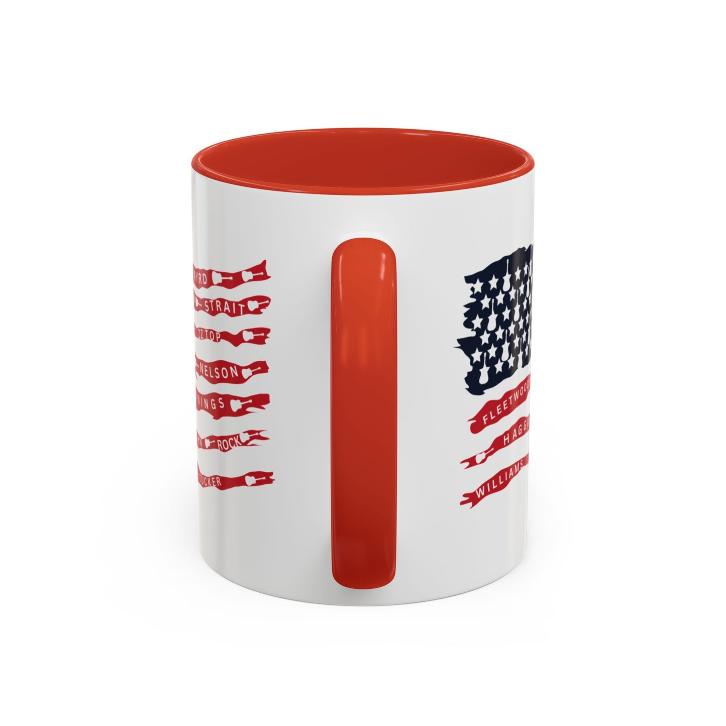 OG Southern Rock Bands & Country Greats USA Flag  Mug  11 or 15oz Coffee Cup