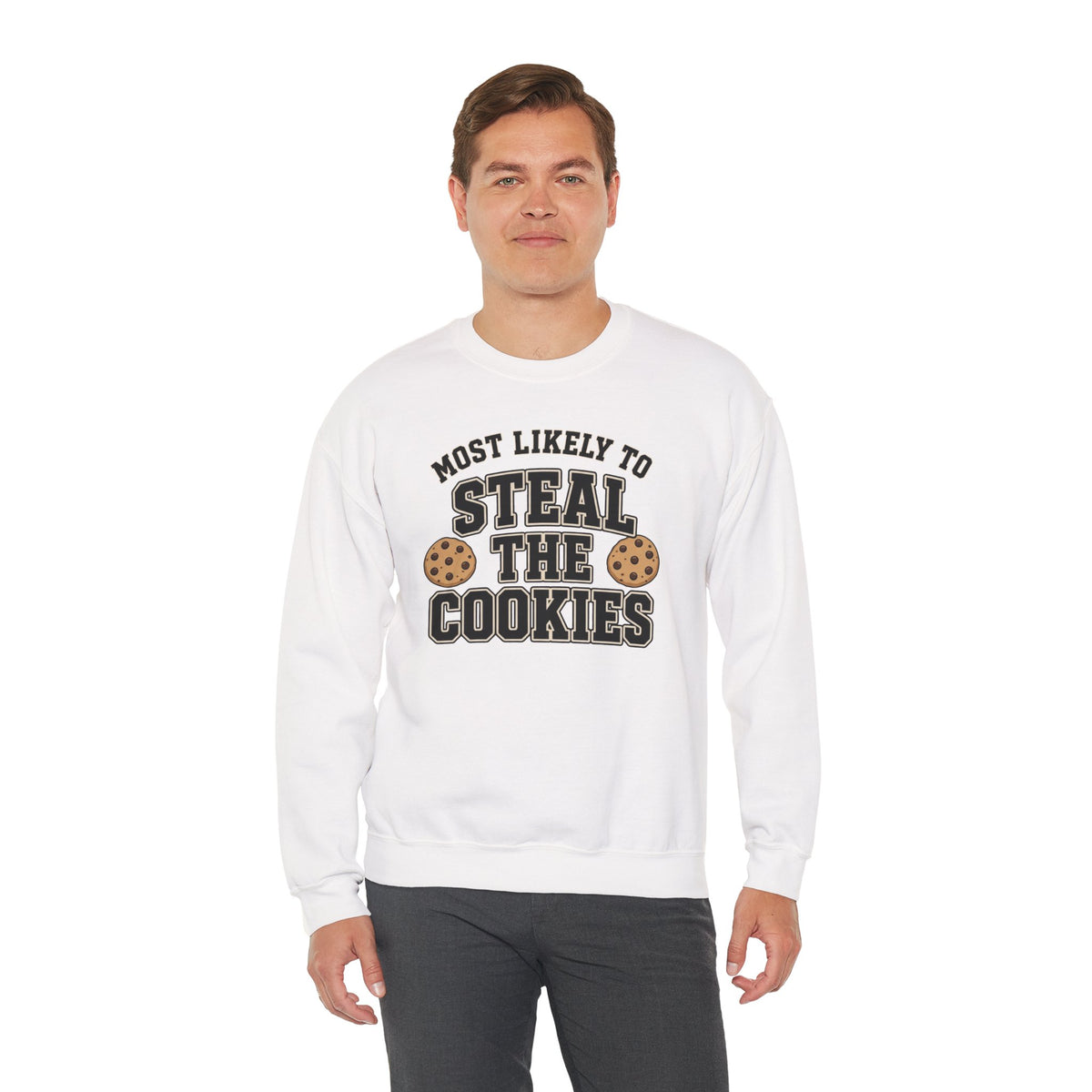 Most Likely To Steal The Cookies Sweatshirt - Christmas Crewneck