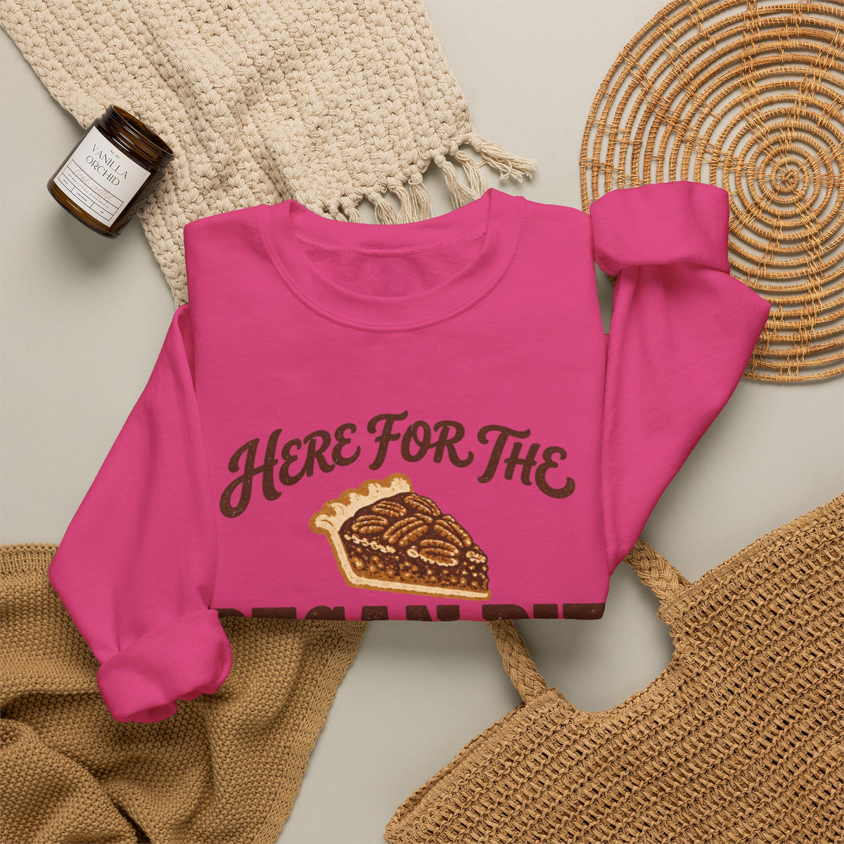 Here for the Pecan Pie Y'all Thanksgiving Sweatshirt