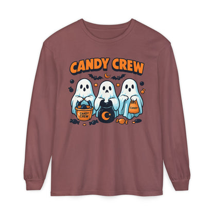 Halloween Ghosts Candy Crew Long Sleeve T-Shirt