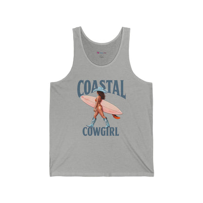 Coastal Cowgirl Surf Tank Top – Beachy Western Surfing Graphic Tank