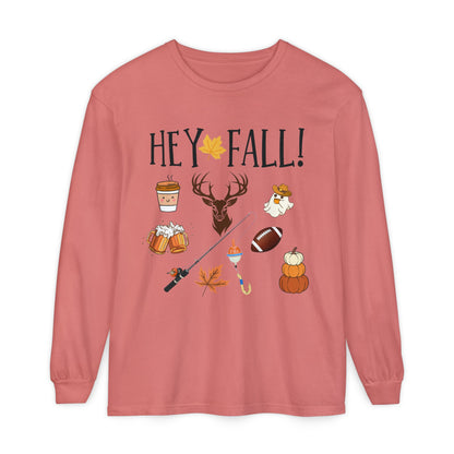 HEY Fall Themed Long Sleeve T-Shirt