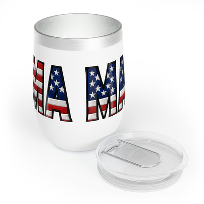 USA FLAG MAMA Cocktail Tumbler - Perfect for Patriotic MAMA's