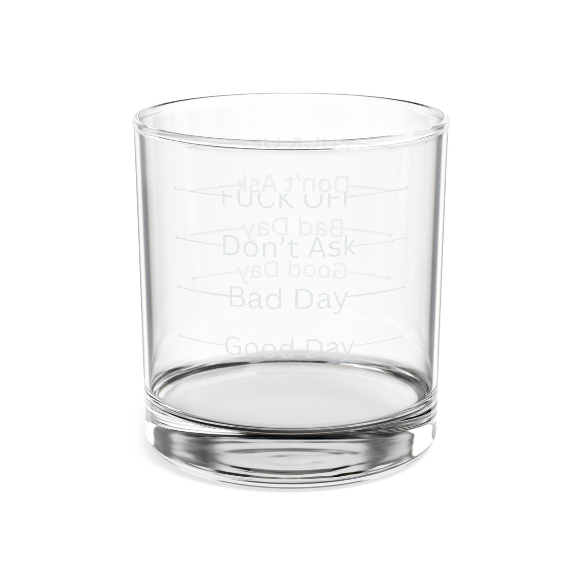 Engraved MOOD MARKER Whiskey Glass 10.5oz — Cocktail Lovers