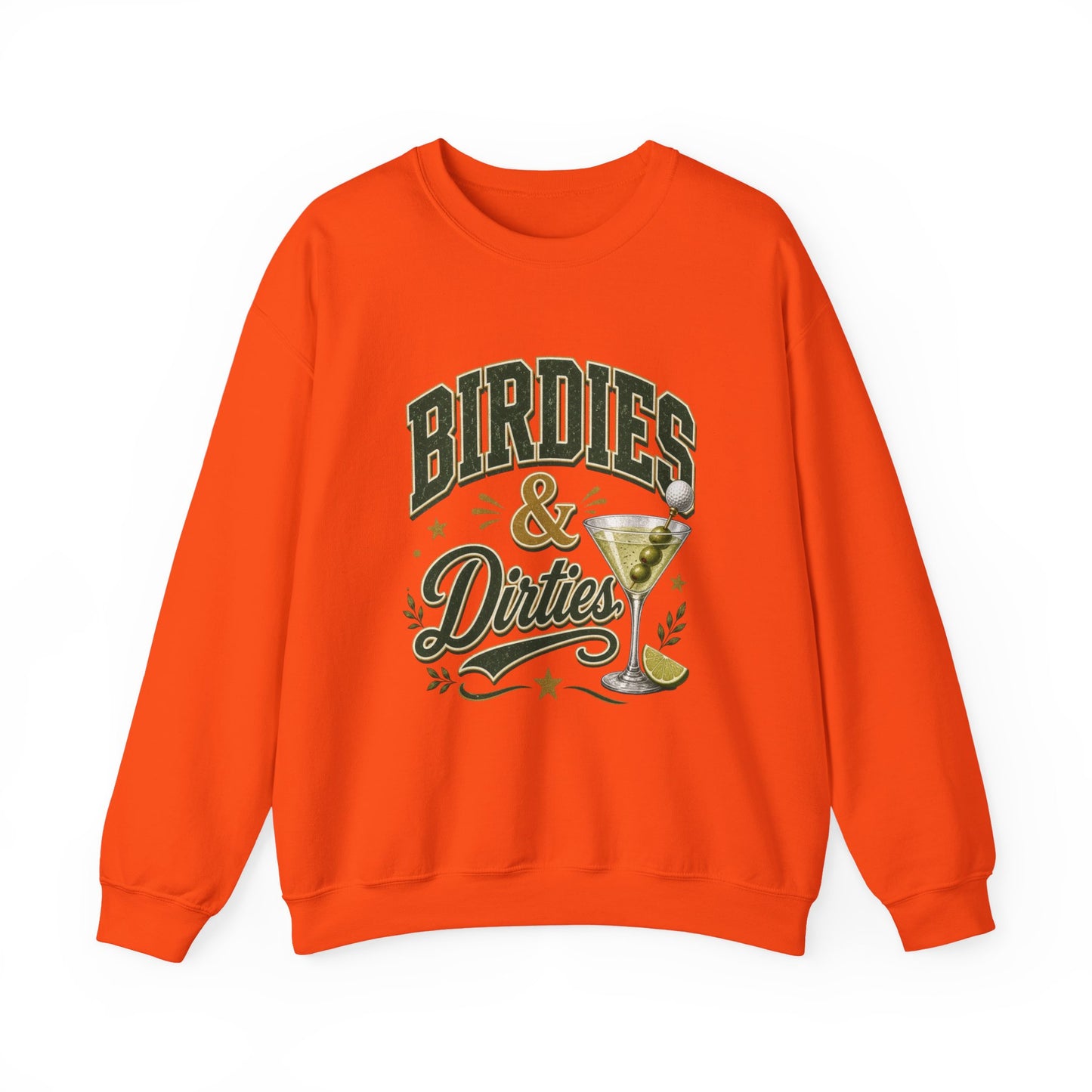 Golf Birdies & Dirties Crewneck Sweatshirt Golfing & Martini's