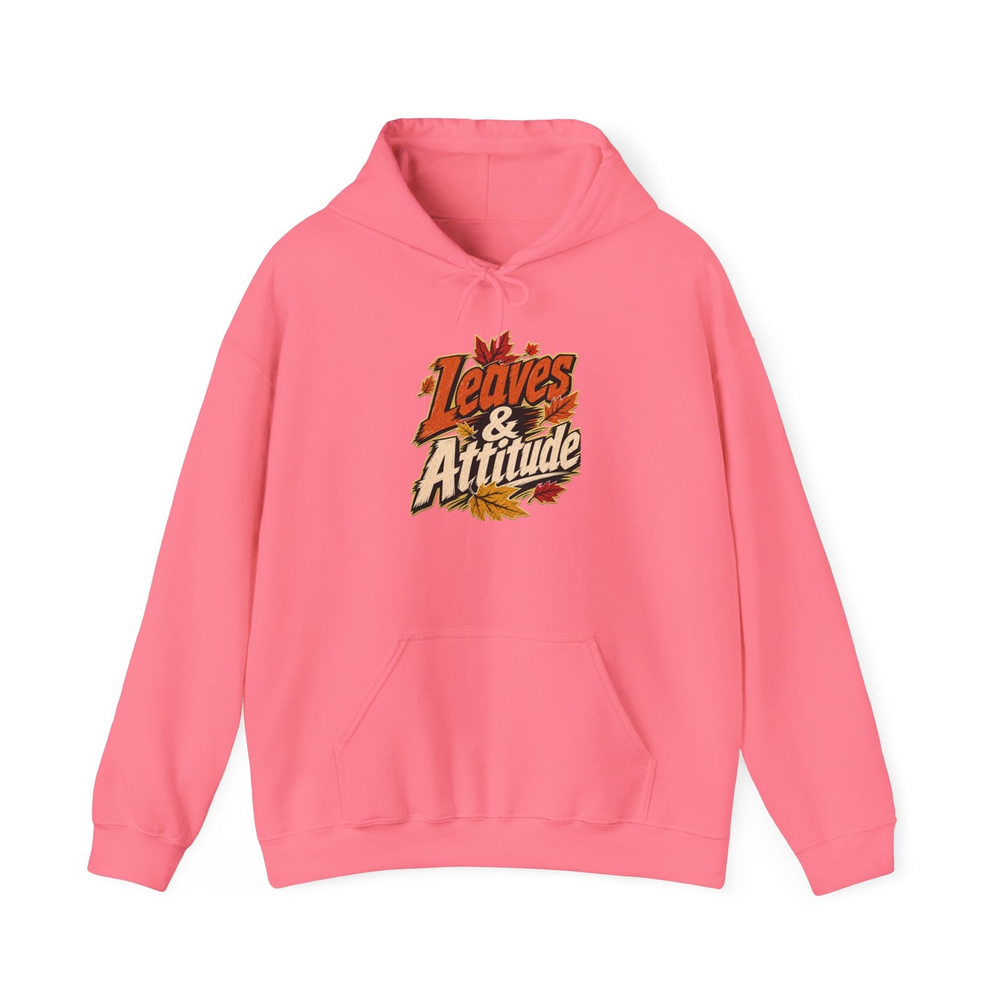 Leaves & Attitude Hoodie — Fall Graphic Pullover