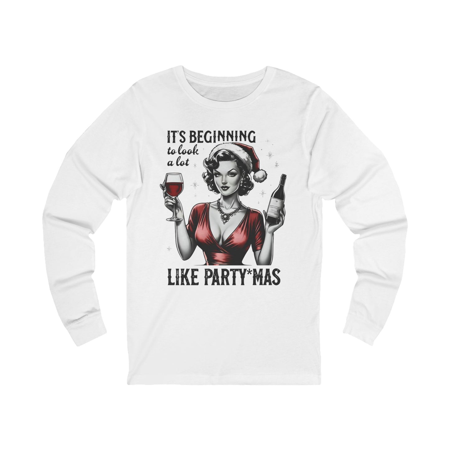 It's Beginning to Look a lot like PARTY*MAS Long Sleeve Christmas T-SHIRT