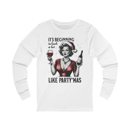 It's Beginning to Look a lot like PARTY*MAS Long Sleeve Christmas T-SHIRT