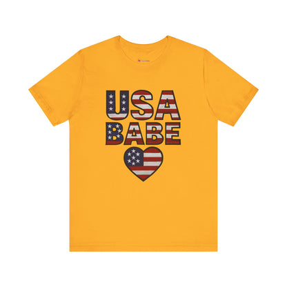USA BABE HEART T-SHIRT