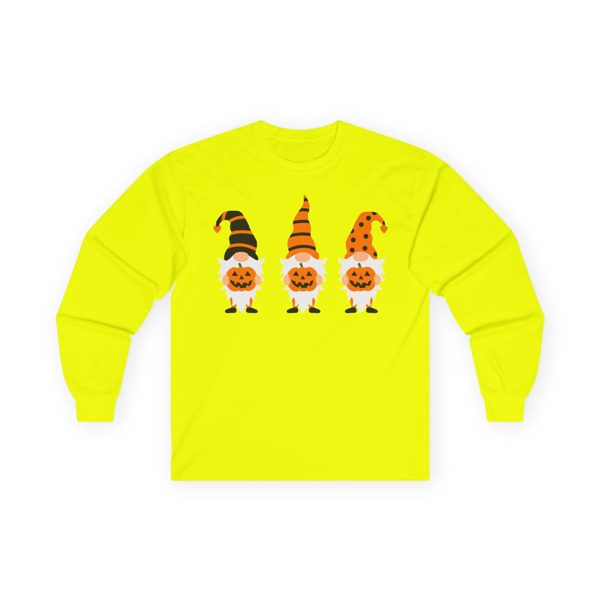 Halloween Pumpkin Gnomes Long Sleeve T-Shirts