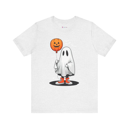 Ghost Tee with Orange Hightops and Pumpkin Balloon